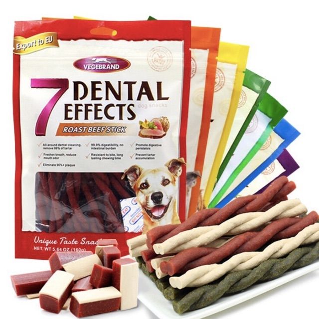Xương thưởng 7 DENTAL EFFECTS xương gặm cho chó gói160g