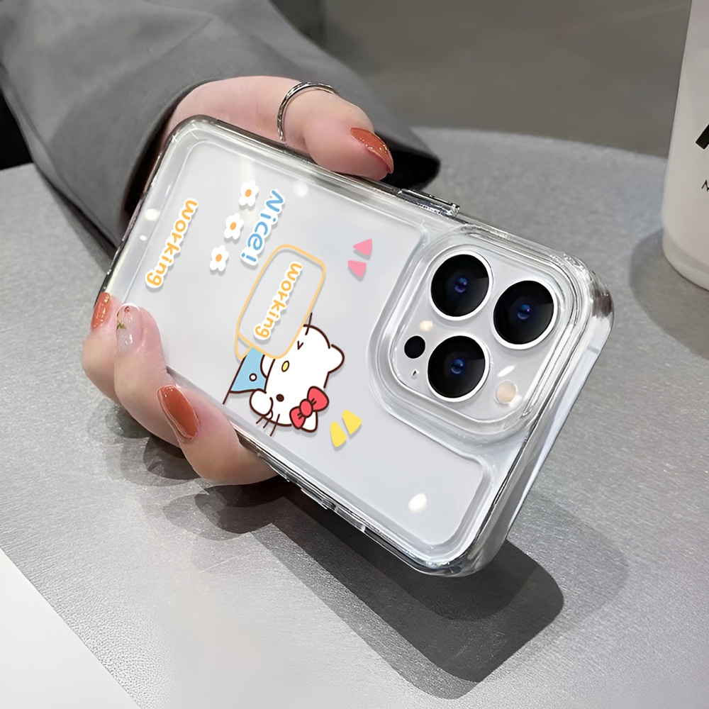 Ốp Điện Thoại Trong Suốt Họa Tiết hello kitty Cho iphone 14 Pro Max Plus 13 11 12 7Plus X XR XS Max 7 8 SE 2020