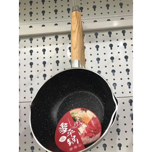 Chảo Inox 304 Cán Gỗ 16-18-20Cm