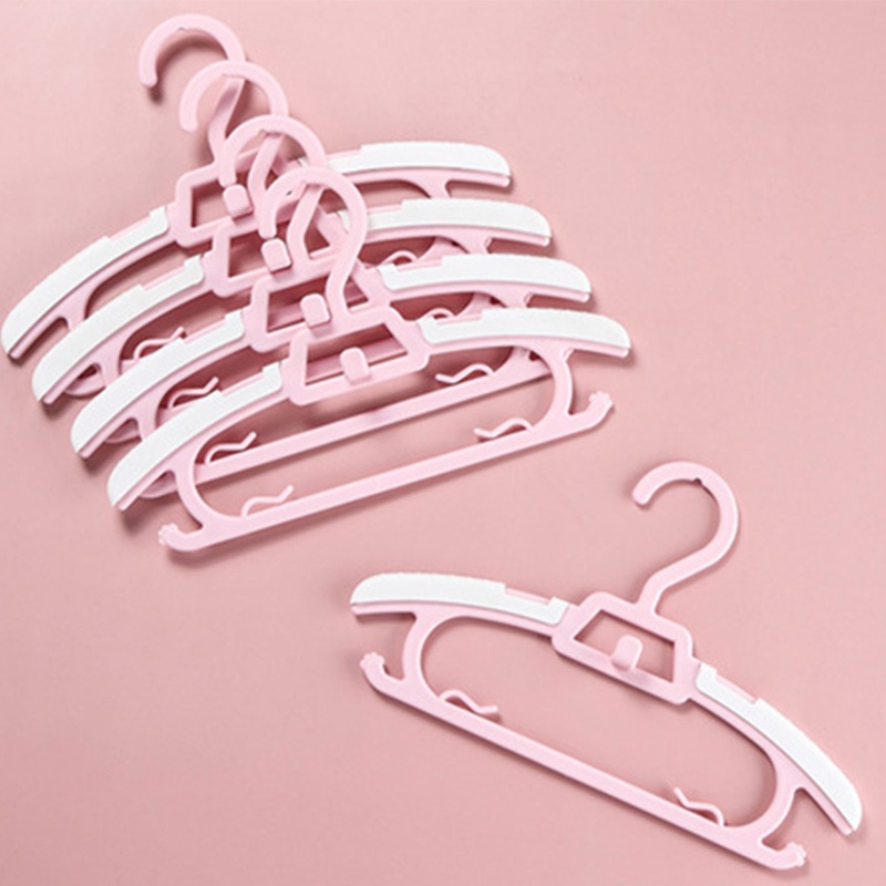 Set 5 Móc Treo Quần Áo Trẻ Em Có Thể Thu Gọn Tiện Dụng