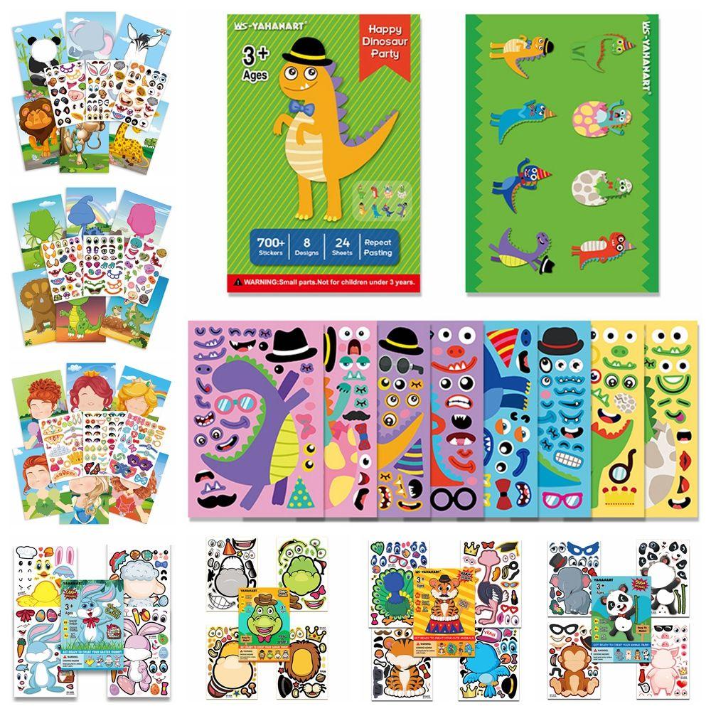 SUSANS Sticker Xếp Hình Khủng Long Cho Bé Học Nhận Biết Sớm Có Thể Tái Sử