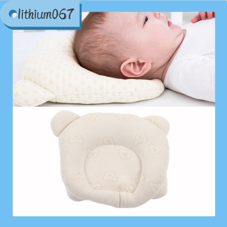 Lithium067 Gối Cao Su Non Chống Méo Đầu Bẹp Đầu Cho Trẻ Sơ Sinh Gối định hình đầu cho trẻ sơ sinh Ngăn ngừa phẳng có khả năng đàn hồi cao mới biết đi