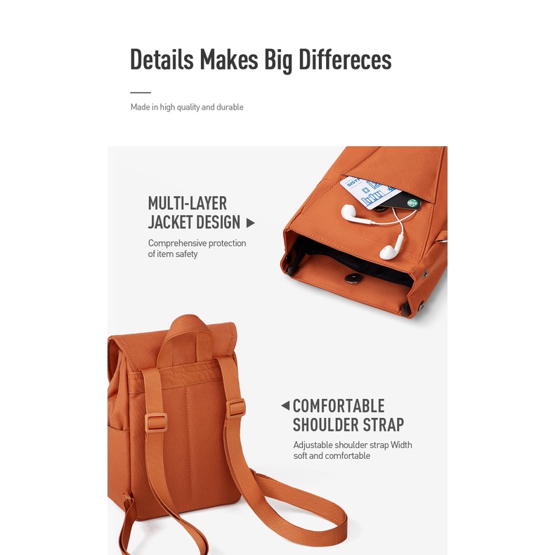 Ba lô du lịch MAH mini nhỏ gọn dễ thương thời trang thường ngày đơn giản trẻ trung mới dành cho nữ