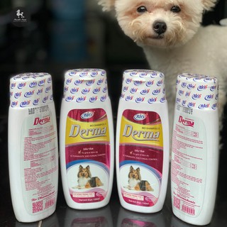 Sữa Tắm Chó Mèo [ Sữa Tắm DERMA Đăc Trị Nấm Ghẻ Và Phòng Ve Bọ Cho Chó Mèo ]
