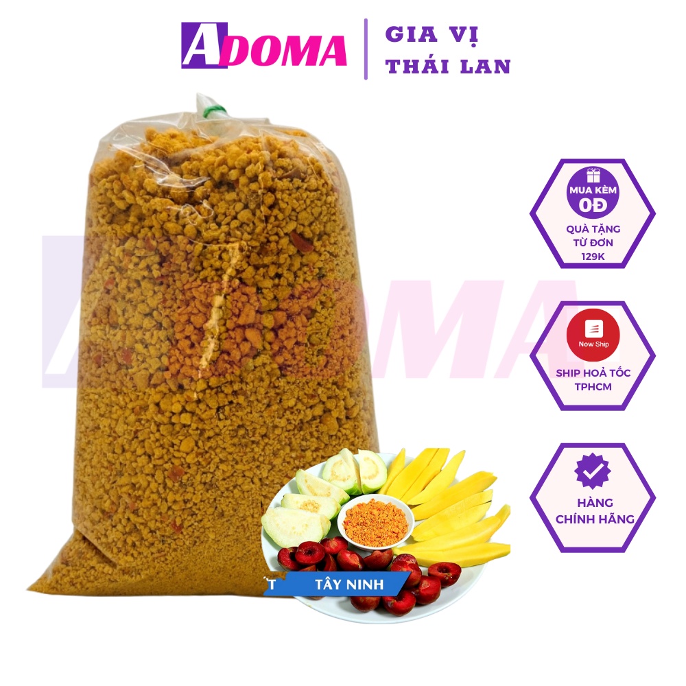 [Mã GROSALE55 giảm 8% đơn 500K] Muối Tây Ninh Ngon Loại 1 Hạt To Chính Gốc ADOMA 500g Ớt Siêu Cay Ăn Chay Được