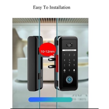 Khoá cửa thông minh kính cường lực DAIYA B5 Metal -Khóa cửa vân tay mở khóa bằng vân tay, mật mã , thẻ từ, remote