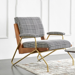 Ghế sofa đơn nệm nỉ kiểu dáng bắc âu, ghế sofa phòng khách đơn giản bền đẹp