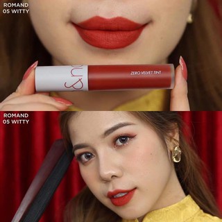 [#05 Witty - Đỏ gạch] Son Kem Lì Romand Zero Velvet Lip Tint | BigBuy360 - bigbuy360.vn
