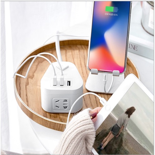 [Mẫu mới] Ổ cắm điện đa năng có 3 cổng USB,3 phích cắm cao cấp