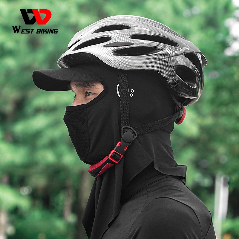 Mũ trùm đầu mặt WEST BIKING bằng lụa lạnh bảo vệ da chống tia UV thoáng khí thích hợp chạy xe máy/xe đạp