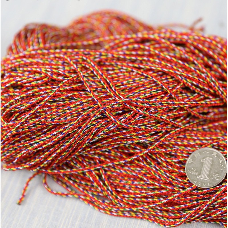 Dây chỉ ngũ sắc sợi 2mm bình an, may mắn - MH634