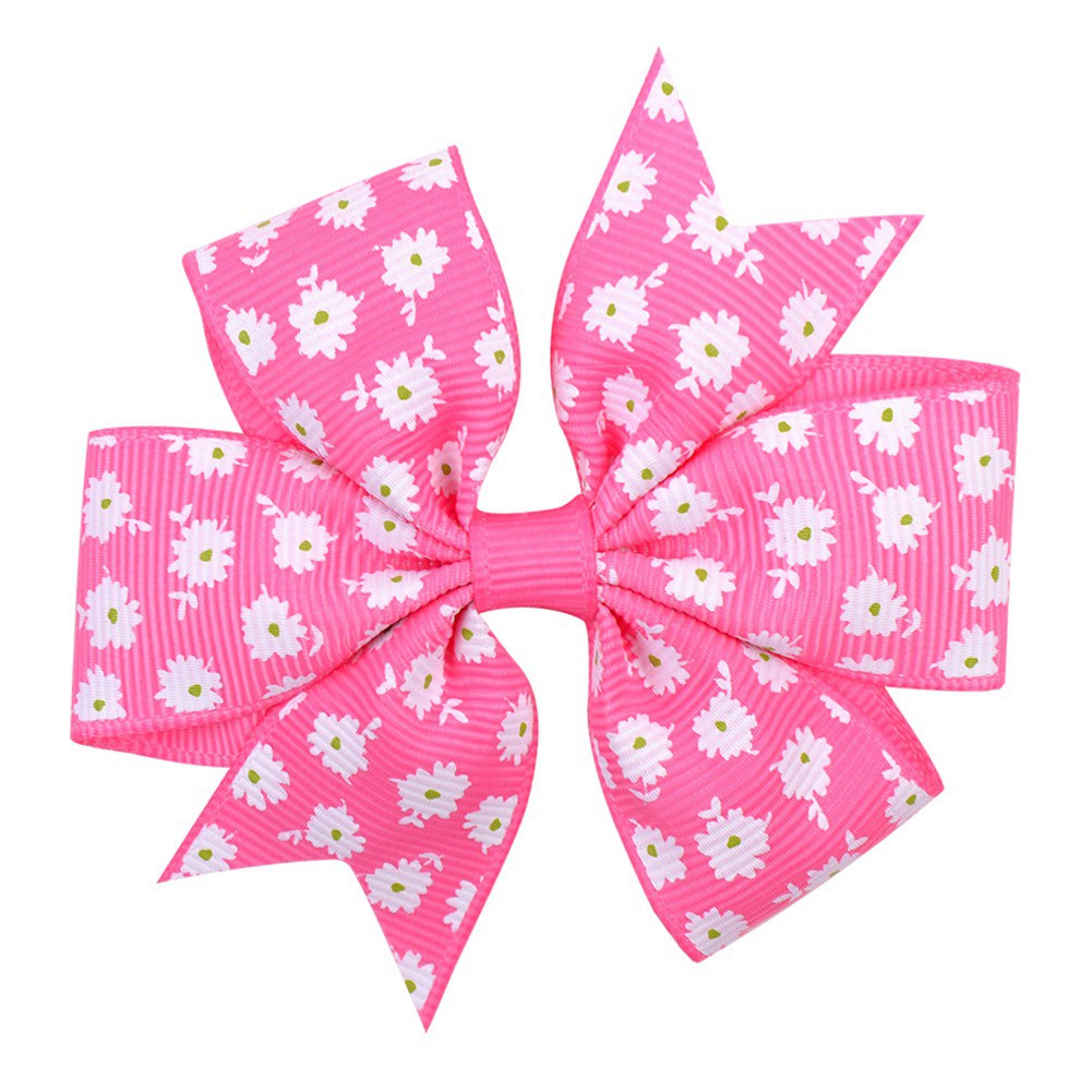 Kẹp tóc KIDSBOWS in họa tiết hoa tùy chọn đáng yêu cho bé gái