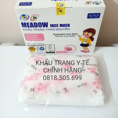 Khẩu trang y tế trẻ em chính hãng (Hộp 50 cái) | BigBuy360 - bigbuy360.vn