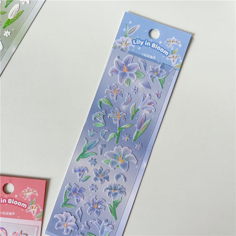 Stickers hoa decor toploader - Lyly in bloom