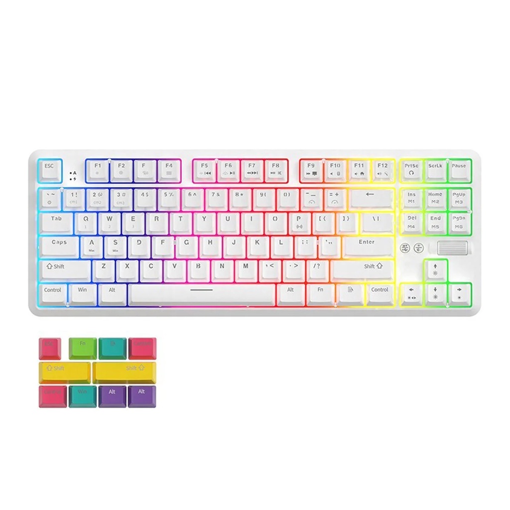 Bàn phím cơ không dây AJAZZ K870T RGB -  2 Mode  - Hàng chính hãng bảo hành 2 năm