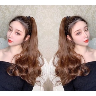 Tóc giả cột xoăn 45cm 💕🎀freeship🎀💕 tóc cột xoăn 128