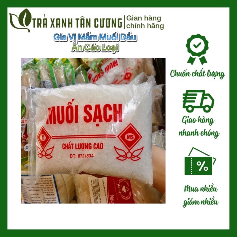 Muối Tinh Sạch/ hạt To/ xay Mịn gói to 1kg