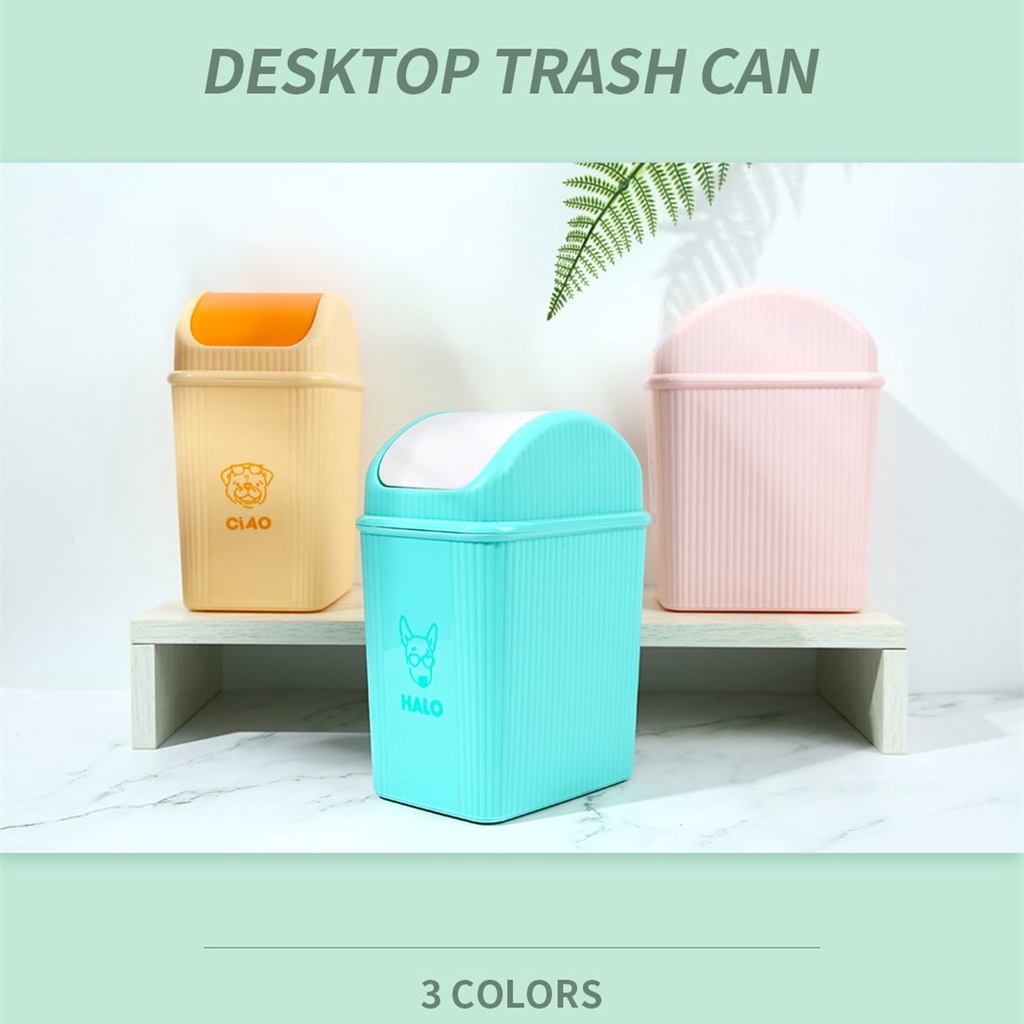 [Mã LIFECPMALL giảm 12% đơn 250K] Thùng rác để bàn Miniso