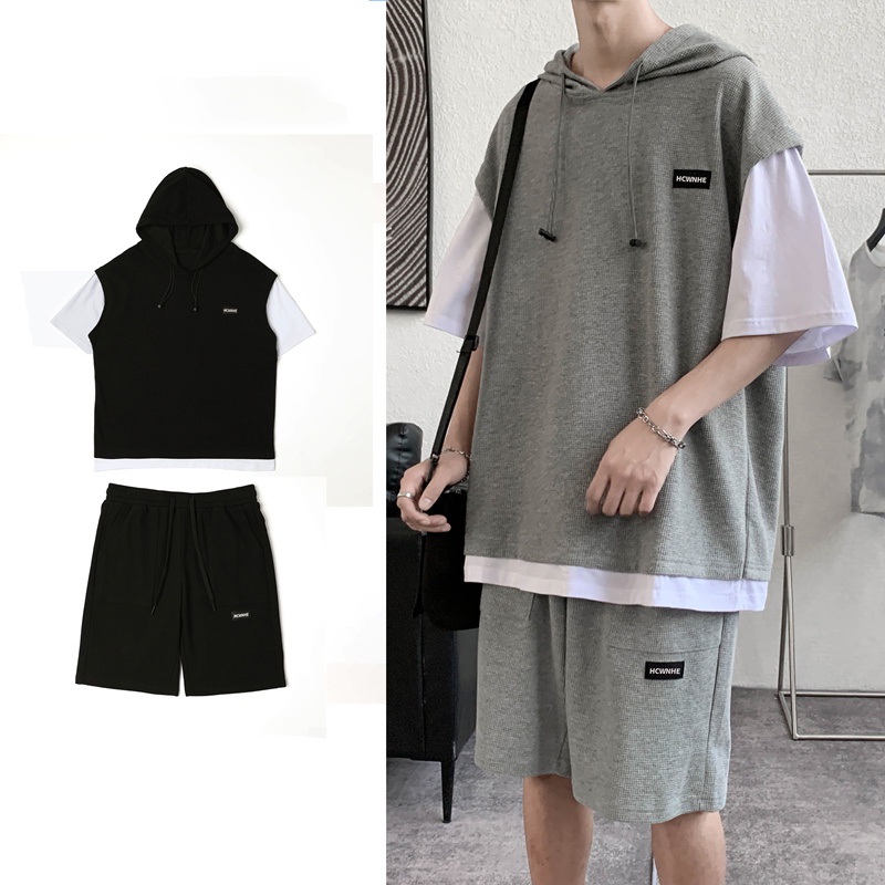 Bộ Quần Áo Nam Nữ Unisex Ngắn Tay Có Mũ Mùa Hè Thời Trang  Zenkonu QA NAM 1000109