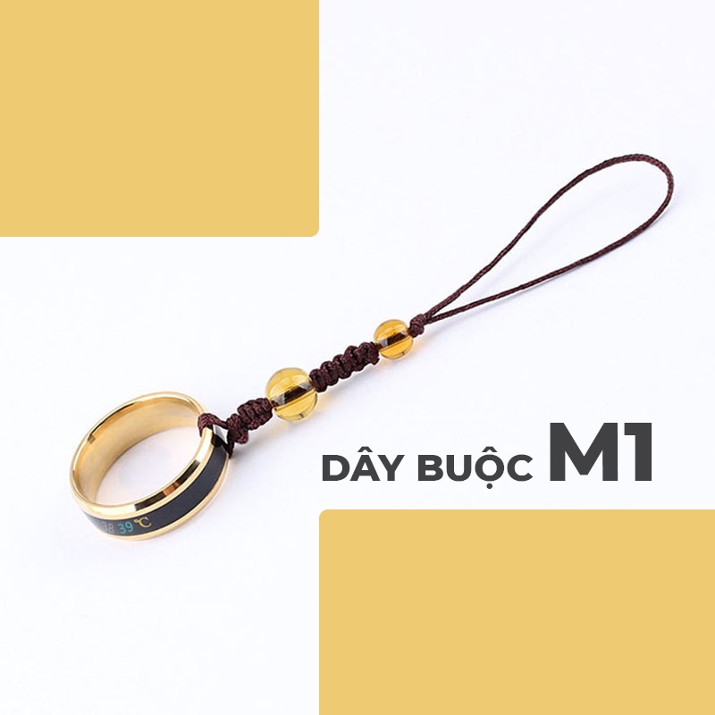 ✅ Dây Buộc Điện Thoại, Usb, Chìa Khóa Có Nhẫn Đeo Tay Thông Minh Cảm Biến Đo Nhiệt Độ