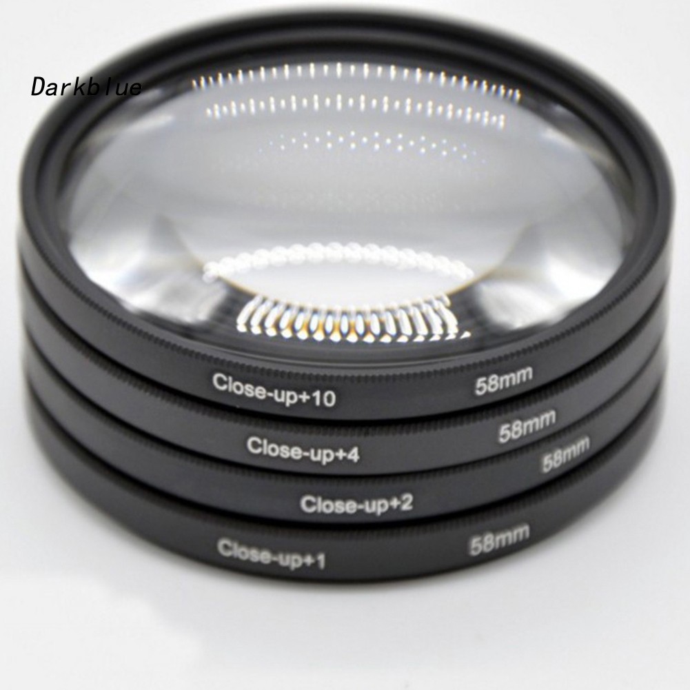 Set 4 Bộ Lọc Ống Kính Máy Ảnh SLR 37-82mm + 1 + 2 + 4 + 10