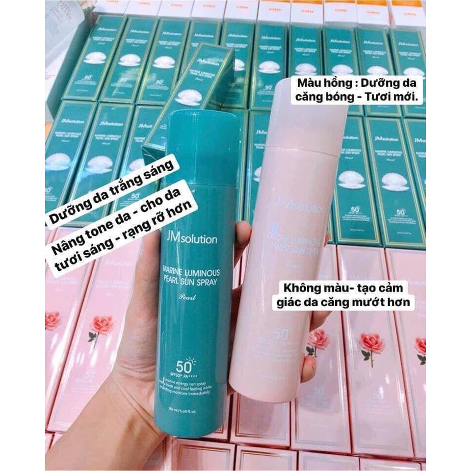 Xịt Chống Nắng Ngọc Trai JM SOLUTION SUN SPRAY SPF50+ PA+++