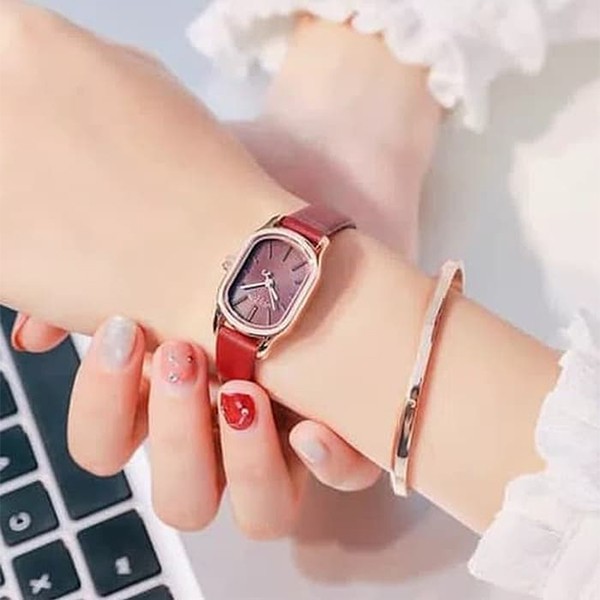 Đồng Hồ Nữ JA1112 Julius Hàn Quốc Dây Da