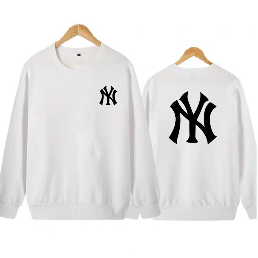 Áo NY Hoodie - Sweater chất nỉ bông form suông rộng trẻ trung, cá tính, màu đen, trắng