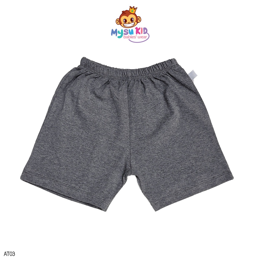 Quần đùi thun cho bé trai mặc nhà mùa hè MYSU Kids từ 11-27kg