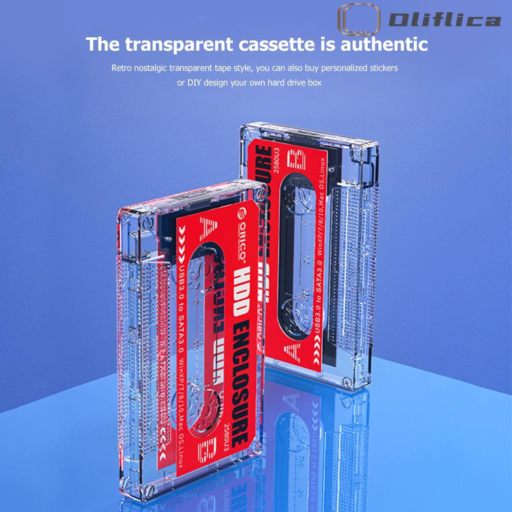 Mới Hộp Đựng Ổ Cứng Sata Hdd Ssd Orico 2580u3 Usb 3.0 Trong Suốt 2.5 Inch | BigBuy360 - bigbuy360.vn