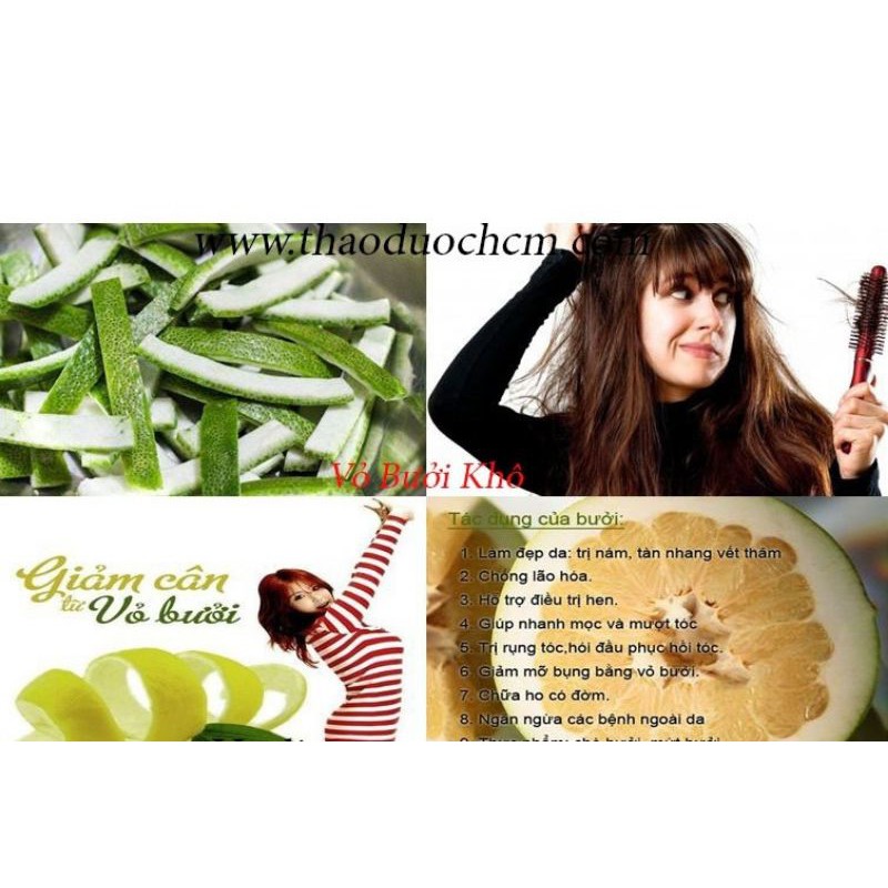 100g vỏ bưởi khô thơm sạch