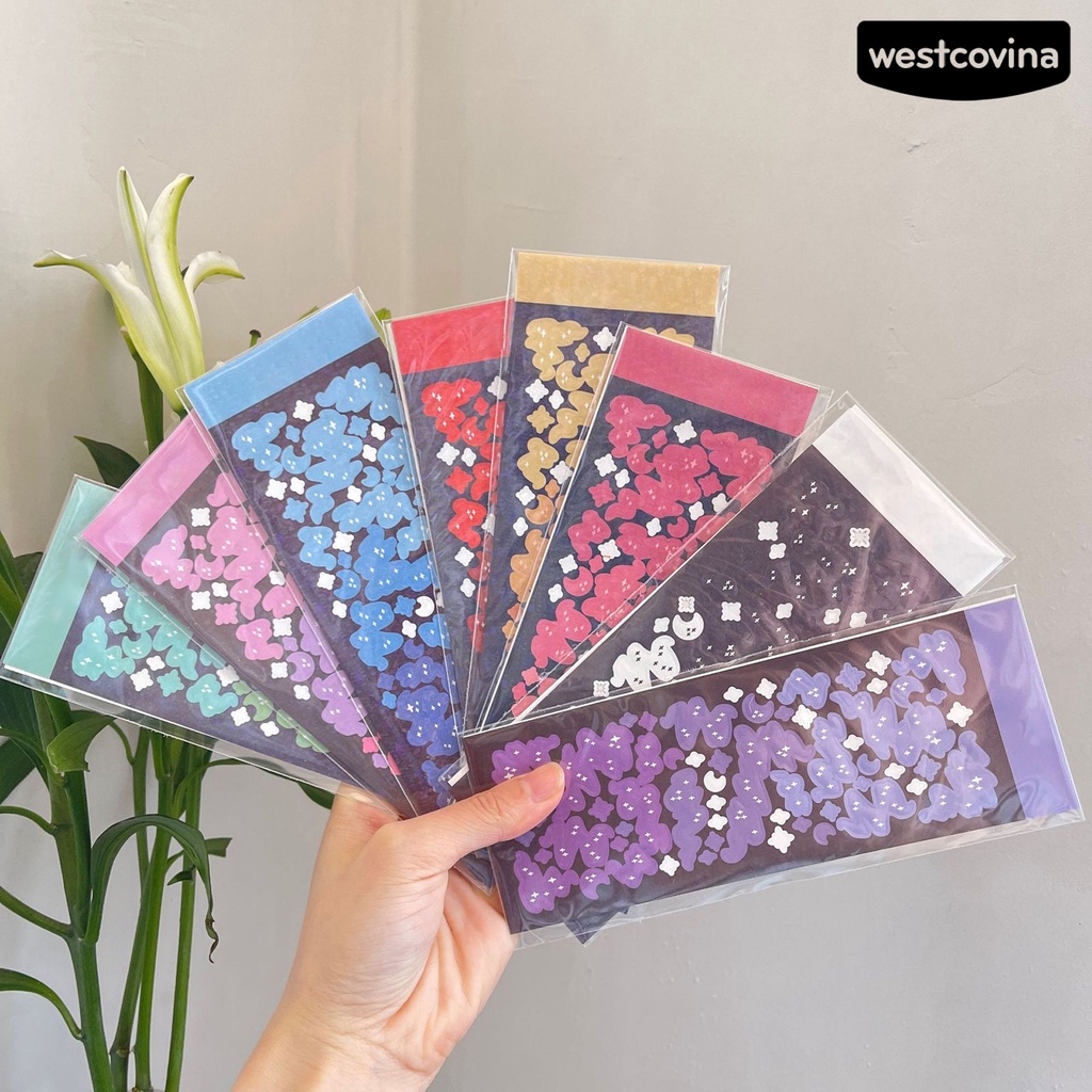 [Hot]✍Miếng Dán PVC Màu Gradient Độc Đáo Trang Trí Sổ Tay