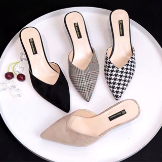 Guốc sục nữ/sandal ko quai mũi nhọn 4 màu