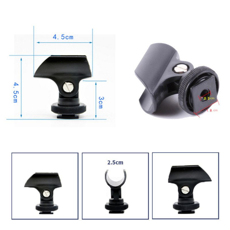 Giá Đỡ Micro Bằng Nhựa Có Kẹp Giữ Cố Định Tiện Dụng