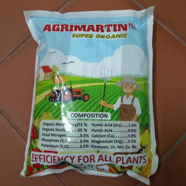 [Giá hủy diệt] Phân bón hữu cơ Agrimartin SUPER ORGANIC Bỉ (1kg) NHẬP KHẨU