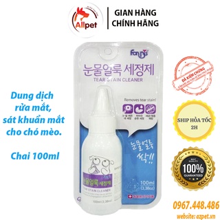 DUNG DỊCH LÀM SẠCH MẮT FORBIS FORCANS TEAR STAIN CLEANER 100ML, Dung dịch rửa mắt chó mèo.
