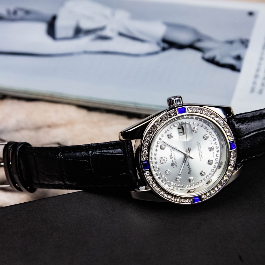 Đồng Hồ Nam dây da OLYM PYANUS Viền Đính Đá Nhân Tạo Đẳng Cấp cho nam giới | BigBuy360 - bigbuy360.vn