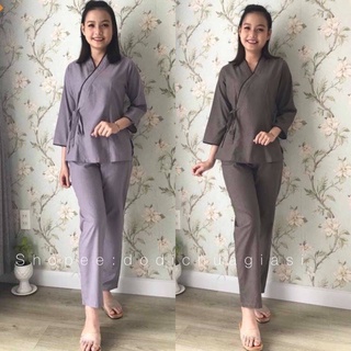 ĐỒ LAM ĐI CHÙA  Xéo Nhất Nơ Kate chơn không thêu