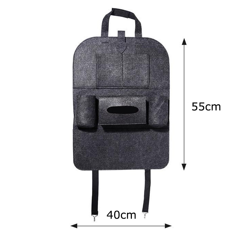 Túi Nỉ Đựng Đồ Dùng Gắn Lưng Ghế Xe Hơi Đa Năng Tiện Dụng