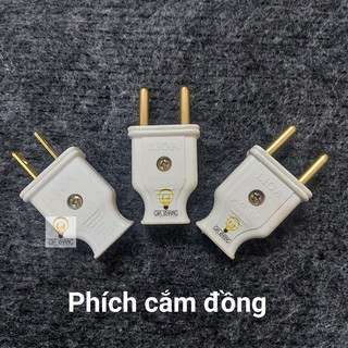 [Hỏa Tốc] PHÍCH CẮM ĐIỆN 10A – ĐẦU CẮM ĐIỆN 10A  BẰNG ĐỒNG LIOA LOẠI TỐT