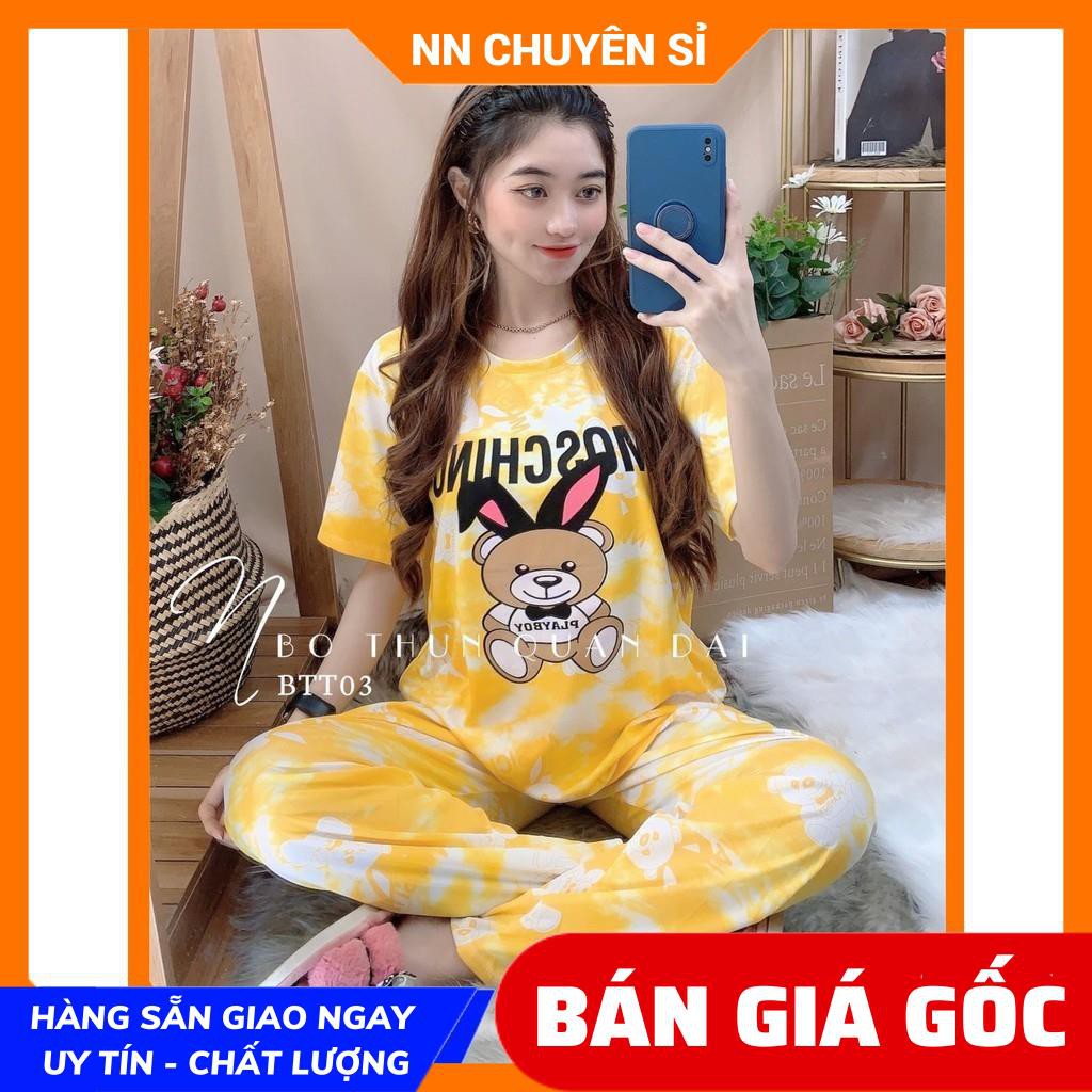 Đồ bộ thun tay dài loang màu cực xinh BTT03 BTT18 ⚡Ảnh thật⚡ Đồ bộ nữ ⚡ Đồ bộ loang màu ⚡ Đồ bộ mặc nhà