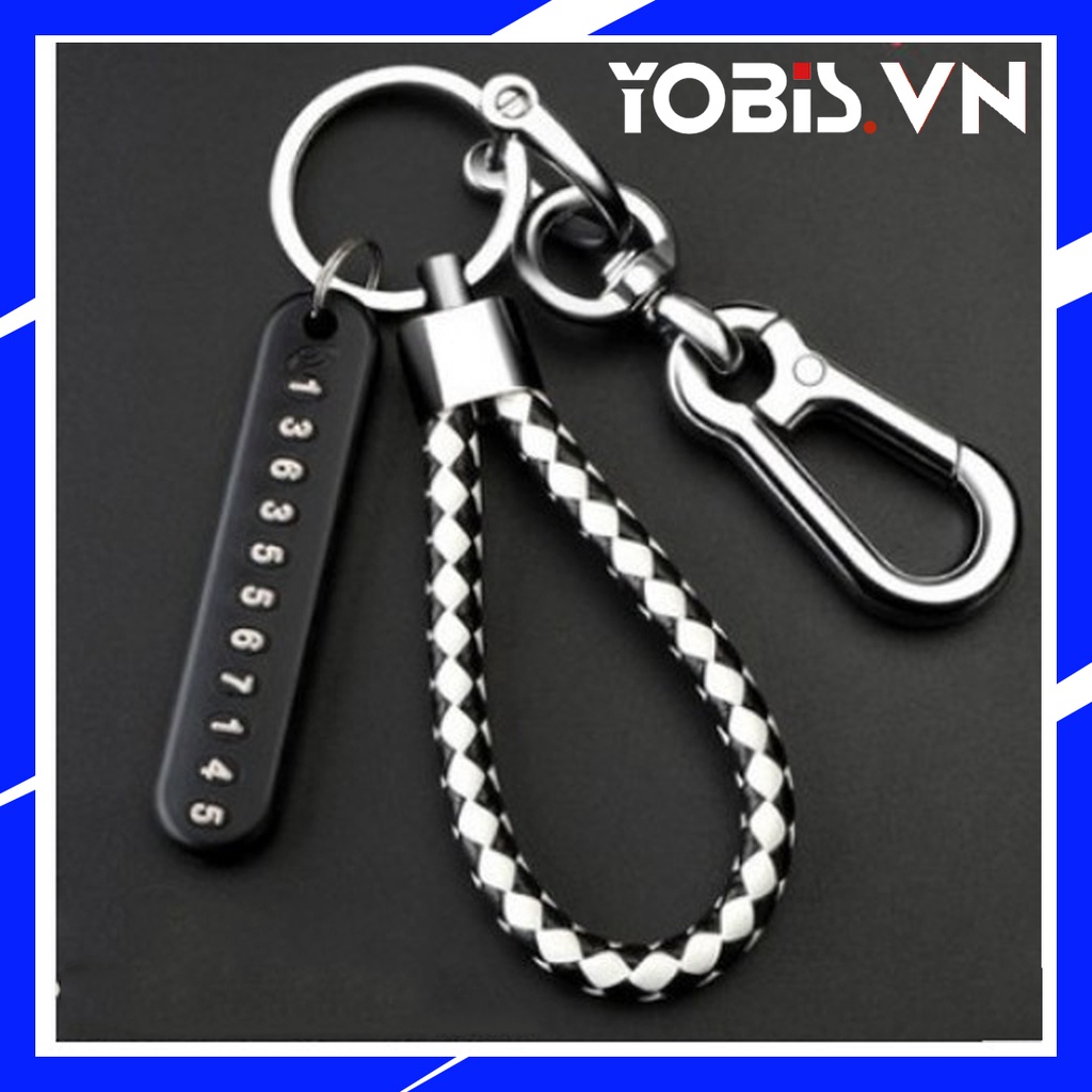 Móc Khóa Yobis cho Xe Máy Ô tô Inox Không Gỉ Bền Đẹp Giá Rẻ Hình Móng Ngựa