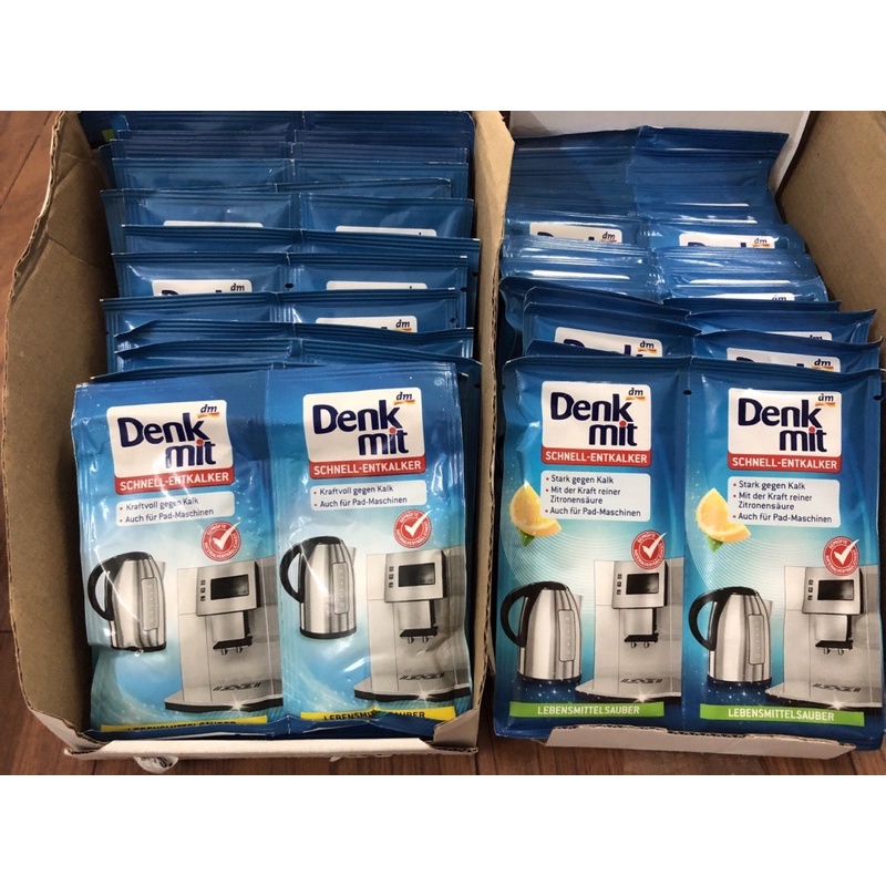 BỘT TẨY CẶN CHO ẤM SIÊU TÔC, BÌNH THUỶ GIỮ NHIỆT DENKMIT