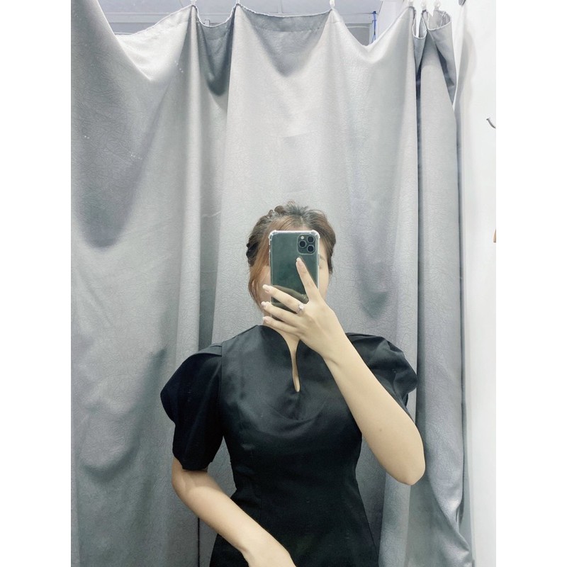 Đầm xòe BLAPINK thiết kế cổ tim - GALIC DRESS T182