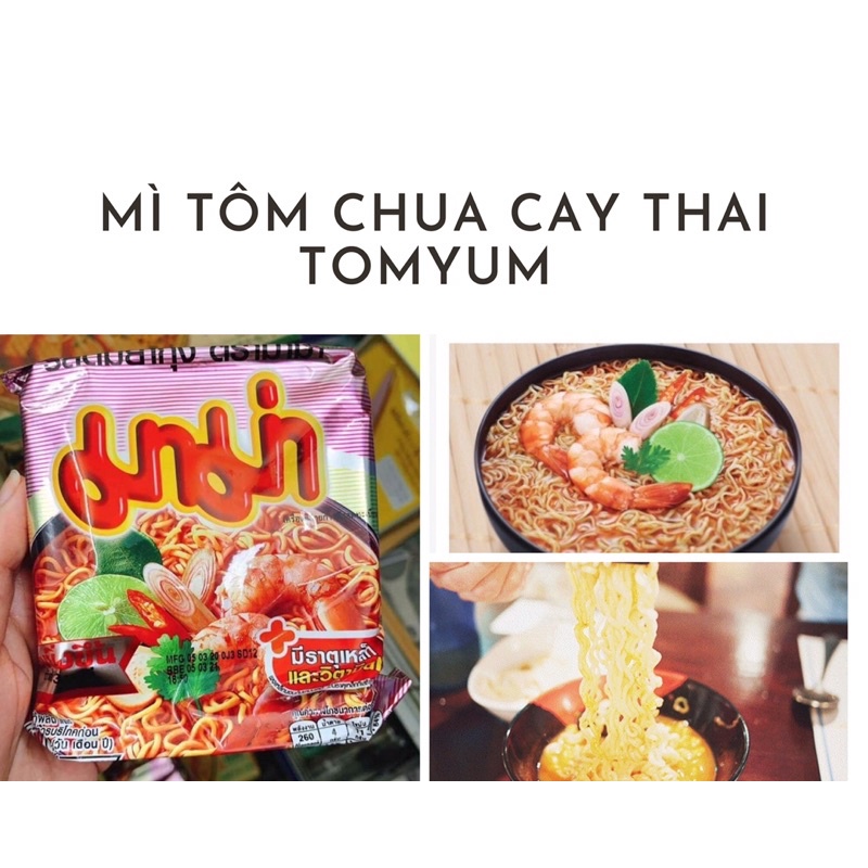 Thùng Mì Ăn Liền Mỳ Tôm Thái Lan Vị Chua Cay Thùng 30gói x 55G | BigBuy360 - bigbuy360.vn