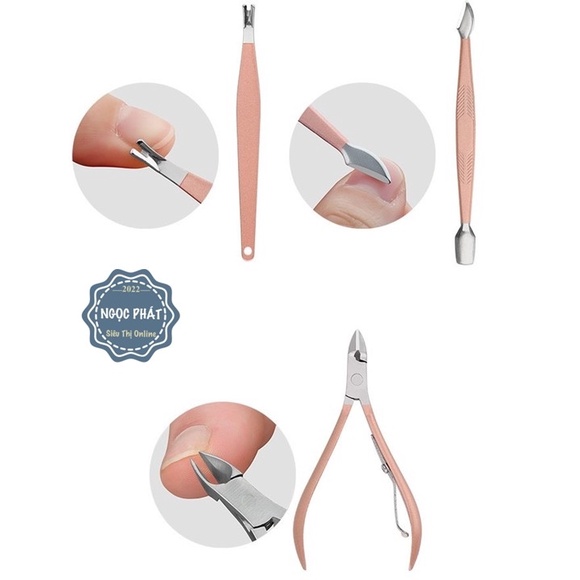 BỘ CẮT, BẤM DŨA MÓNG TAY 3DM NAIL CARE 18 MÓN TIỆN DỤNG