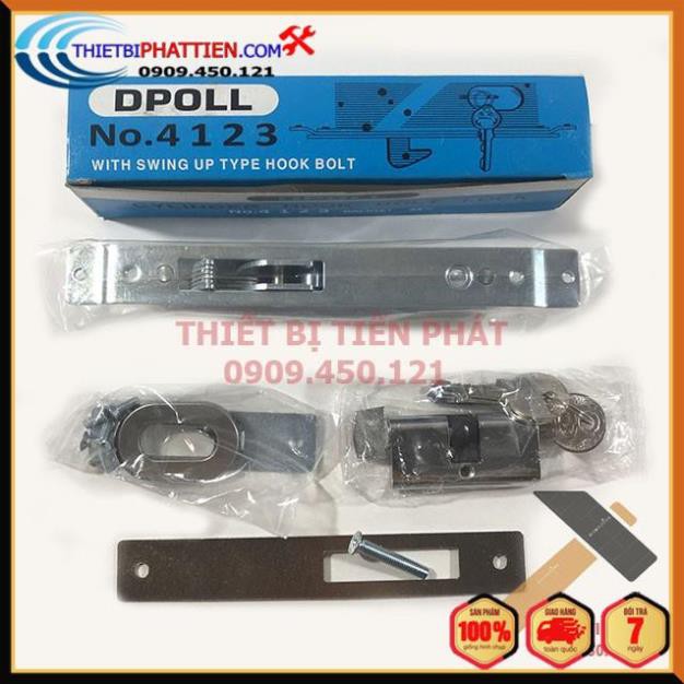 FREESHIP Khóa Cửa Lùa 1 Đầu Chìa + 1 Đầu Vặn Tay DROLL Chính Hãng Gồm 3 Chìa Dùng Cho Cửa Nhôm, Sắt, Tủ