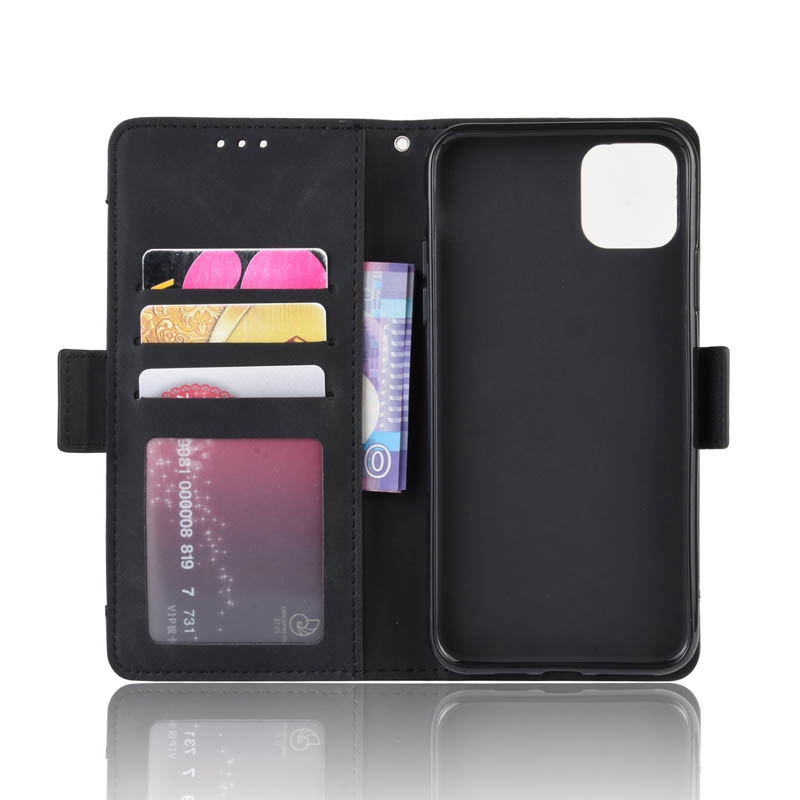 Bao da điện thoại chất PU kiêm ví gập đựng thẻ nam châm cho iPhone 11 Pro XS Max 7 8 Plus XR X | BigBuy360 - bigbuy360.vn