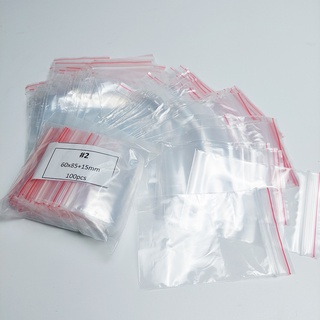 1Kg Túi Zip Viền Đỏ Đủ Size