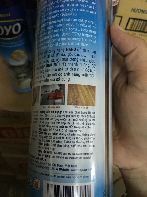 Xịt bóng da Toyo 500ml